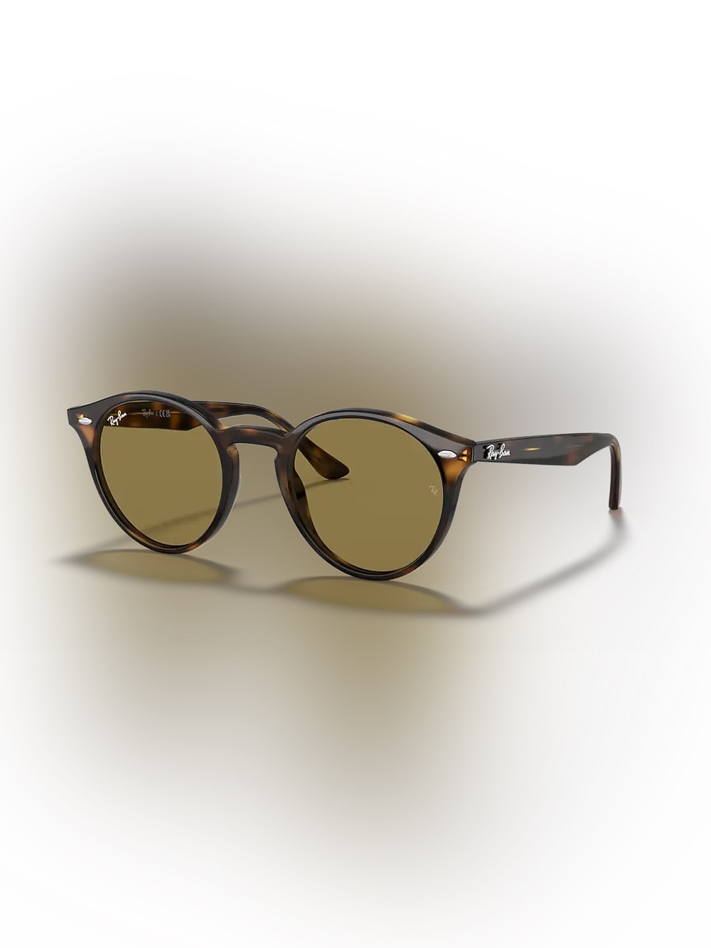 Ray Ban - Tortoiseshell Round Sunglasses - Brown Lenses - polarized.